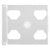 Two CD Clear Center-Hinged Tray. H